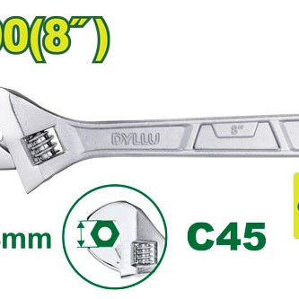 Կարգավորվող պտուտակաբանալի 200 մմ (8 դյույմ) DTAW1108