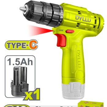 Մարտկոցային պտուտատակադարձիչ (դռել) 12 Վ / 1․5 Ա / 20 Նմ / DTCDS510