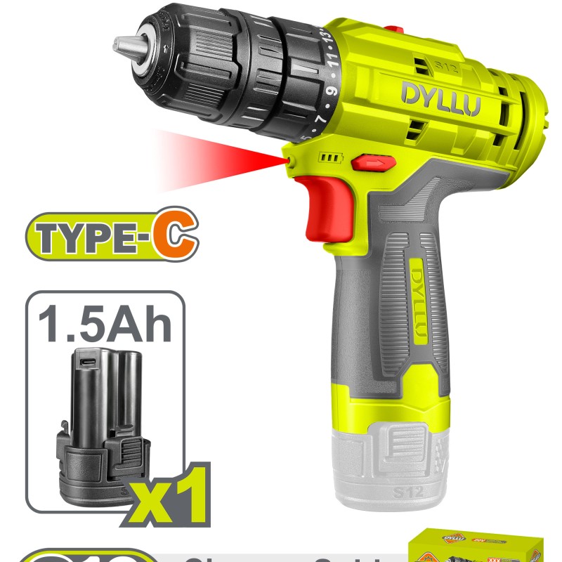 Մարտկոցային պտուտատակադարձիչ (դռել) 12 Վ / 1․5 Ա / 20 Նմ / DTCDS520