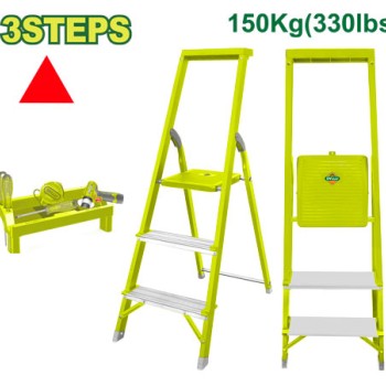Պողպատե և ալյումինե կենցաղային աստիճան 3 քայլ DTLD1H03