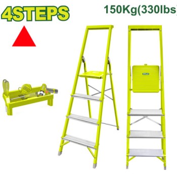 Պողպատե և ալյումինե կենցաղային աստիճան 4 քայլ DTLD1H03