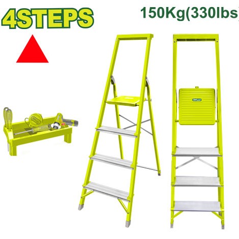Պողպատե և ալյումինե կենցաղային աստիճան 4 քայլ DTLD1H03