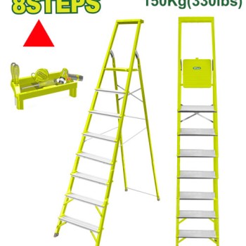 Պողպատե և ալյումինե կենցաղային աստիճան 8 քայլ DTLD1H08
