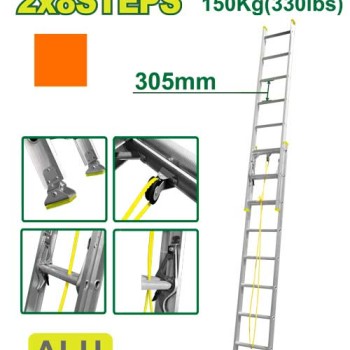 Երկարացվող աստիճան 2x8 քայլ DTLD8H16