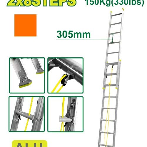 Երկարացվող աստիճան 2x8 քայլ DTLD8H16 Երկարացվող աստիճան 2x8 քայլ DTLD8H16