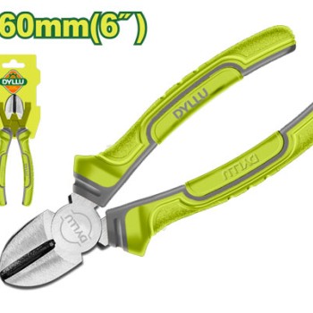 Անկյունագծային կտրող տափակաբերան աքցան 160 մմ DTPL3716