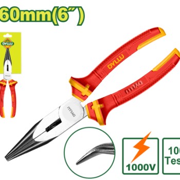 Երկար  կեռ քթով դիէլեկտրիկ տափակաբերան հարթաշուրթ 160 մմ DTPL4936