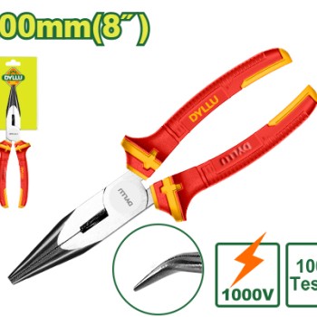 Երկար  կեռ քթով դիէլեկտրիկ տափակաբերան հարթաշուրթ 200 մմ DTPL4938