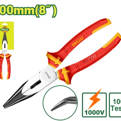 Երկար  կեռ քթով դիէլեկտրիկ տափակաբերան հարթաշուրթ 200 մմ DTPL4938