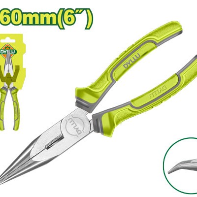 Կեռ քթով տափակաբերան աքցան 160 մմ DTPL4C06 Կեռ քթով տափակաբերան աքցան 160 մմ DTPL4C06