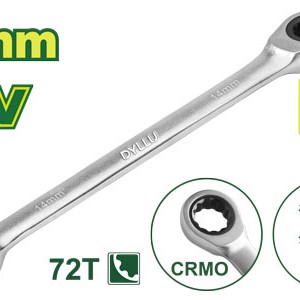 Համակցված  բանալի ճռիկով 190 մմ (Չափս՝ 14 մմ) DTSA5114