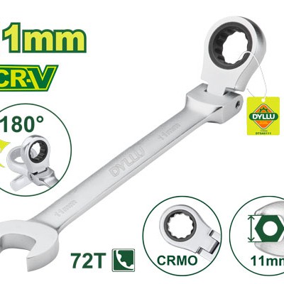 Ճկուն համակցված  բանալի ճռիկով 166 մմ (Չափս՝ 11 մմ) DTSA6111