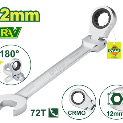 Ճկուն համակցված  բանալի ճռիկով 176 մմ (Չափս՝ 12 մմ) DTSA6112
