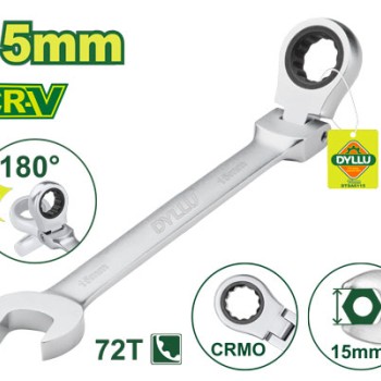 Ճկուն համակցված  բանալի ճռիկով 205 մմ (Չափս՝ 15 մմ) DTSA6115