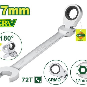 Ճկուն համակցված  բանալի ճռիկով 231 մմ (Չափս՝ 17 մմ) DTSA6117