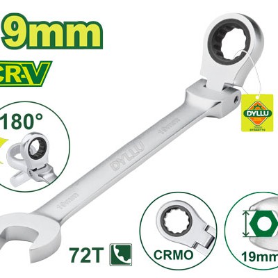 Ճկուն համակցված  բանալի ճռիկով 252 մմ (Չափս՝ 19 մմ) DTSA6119