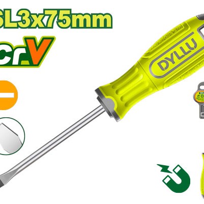 Տափակ Պտուտակահան SL 3x75 մմ DTSD1233