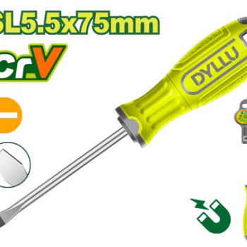 Տափակ Պտուտակահան SL 5.5x75 մմ DTSD1253