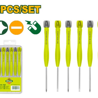 6 հատ ճշգրիտ պտուտակահանների հավաքածու DTSS2B06