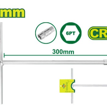 T-բռնակով վարդակի բանալի 185x300 մմ (Չափս՝ 12 մմ) DTTH1112