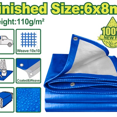 Պոլիէթիլենային բրեզենտ 6x8 մ DTTQ1868