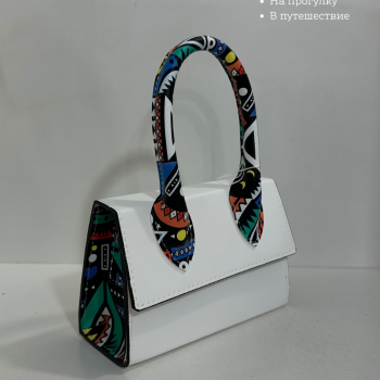 Կանացի պայուսակ ուսադիրով Սպիտակ