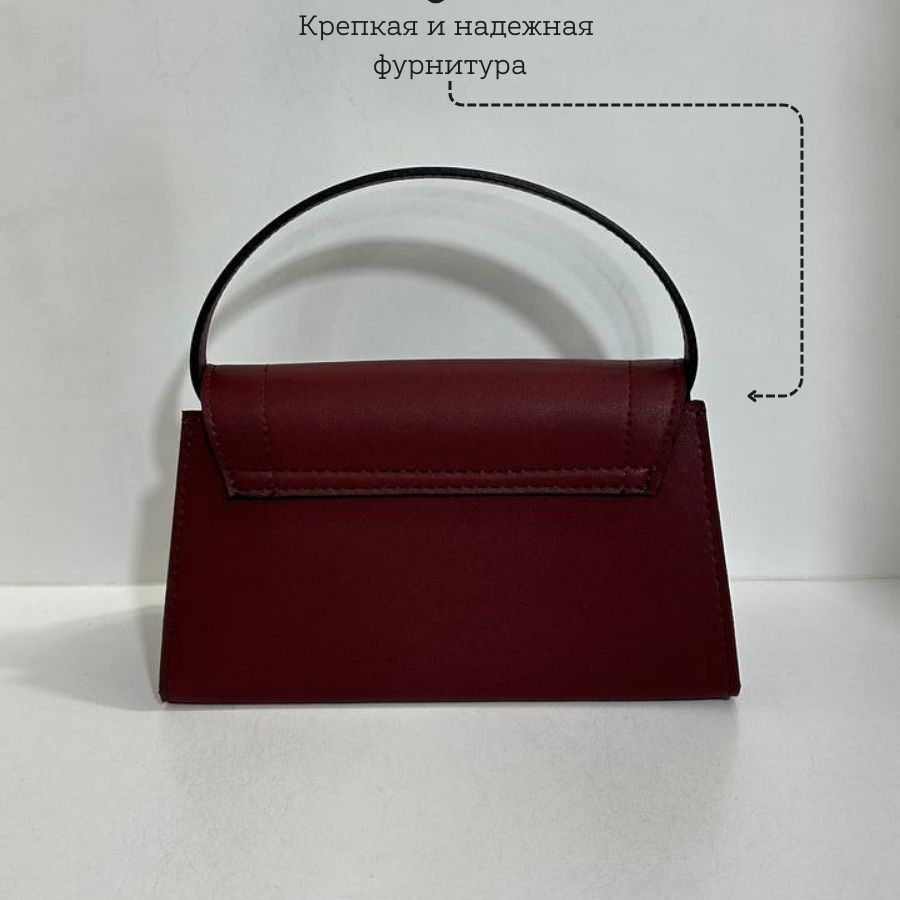 Կանացի պայուսակ ուսադիրով Բորդո