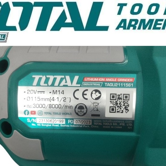 Լիթիում - իոնային Անկյունային Հղկող Մեքենա - Բալգարկա