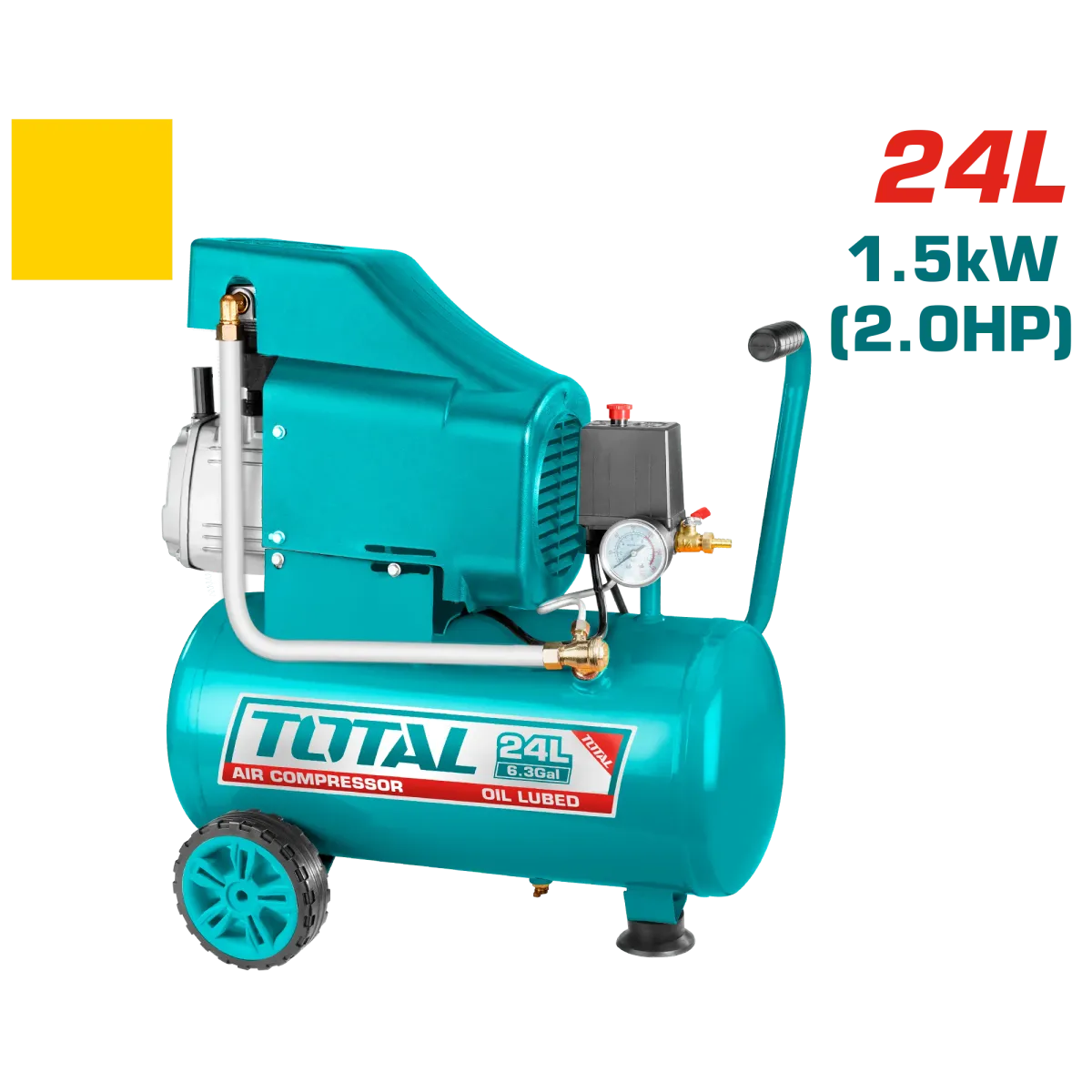 Օդի կոմպրեսոր 24 լ/ 1.5 կՎտ Total TC202416