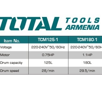 Բետոնխառնիչ 180 լ