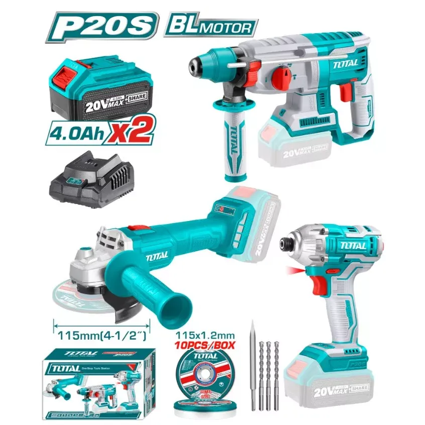 Լիթիում - իոնային 20Վ գործիքների հավաքածու 3կտոր Լիթիում - իոնային 20Վ գործիքների հավաքածու 3կտոր