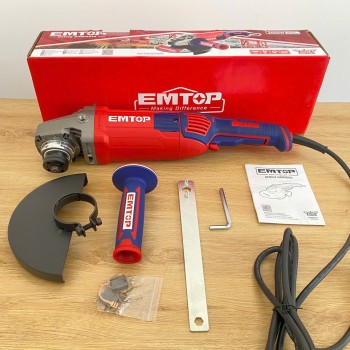 Անկյունային Հղկող Մեքենա Emtop EAGR20073 – Բալգարկա 2000Վտ, 180մմ սկավառակի տրամագիծ