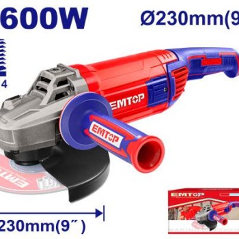 Անկյունային Հղկող Մեքենա Emtop EAGR26093 – Բալգարկա 2600Վտ, 230մմ սկավառակի տրամագիծ