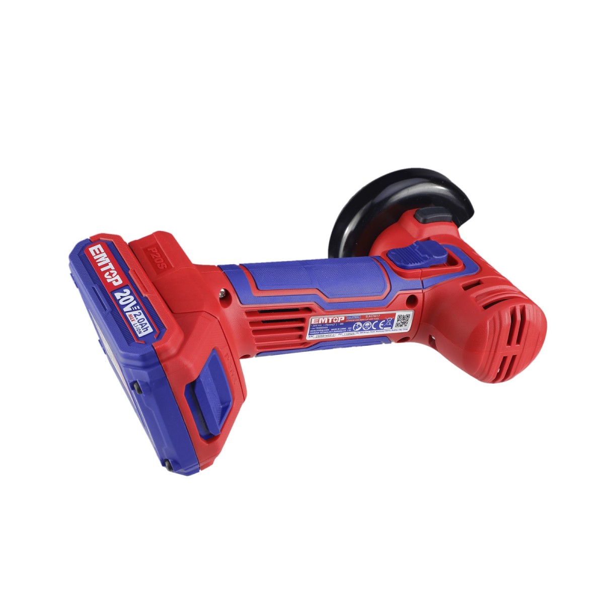 Մարտկոցային Անկյունային Հղկող Մեքենա - (Փոքր Բալգարկա) |EMTOP ELAG7601 20Վ, 76մմ Մարտկոցային Անկյունային Հղկող Մեքենա - (Փոքր Բալգարկա) |EMTOP ELAG7601 20Վ, 76մմ