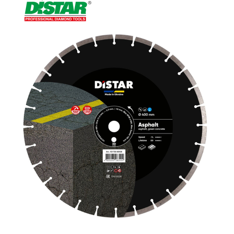 Ալմաստե կտրող սկավառակ ասֆալտի 400 մմ Distar 10170085108 Asphalt Ալմաստե կտրող սկավառակ ասֆալտի 400 մմ Distar 10170085108 Asphalt