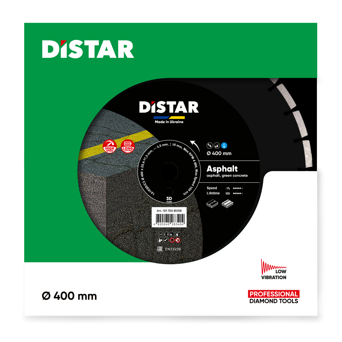 Ալմաստե կտրող սկավառակ ասֆալտի 400 մմ Distar 10170085108 Asphalt Ալմաստե կտրող սկավառակ ասֆալտի 400 մմ Distar 10170085108 Asphalt