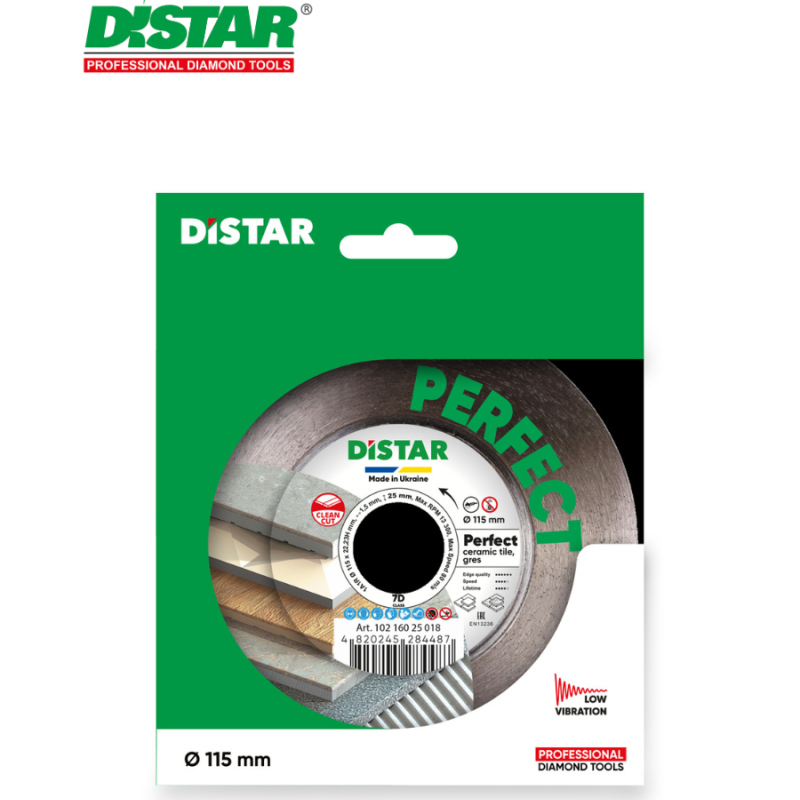 Ալմաստե կտրող սկավառակ 115 մմ Distar Perfect 10216025018 Ալմաստե կտրող սկավառակ 115 մմ Distar Perfect 10216025018