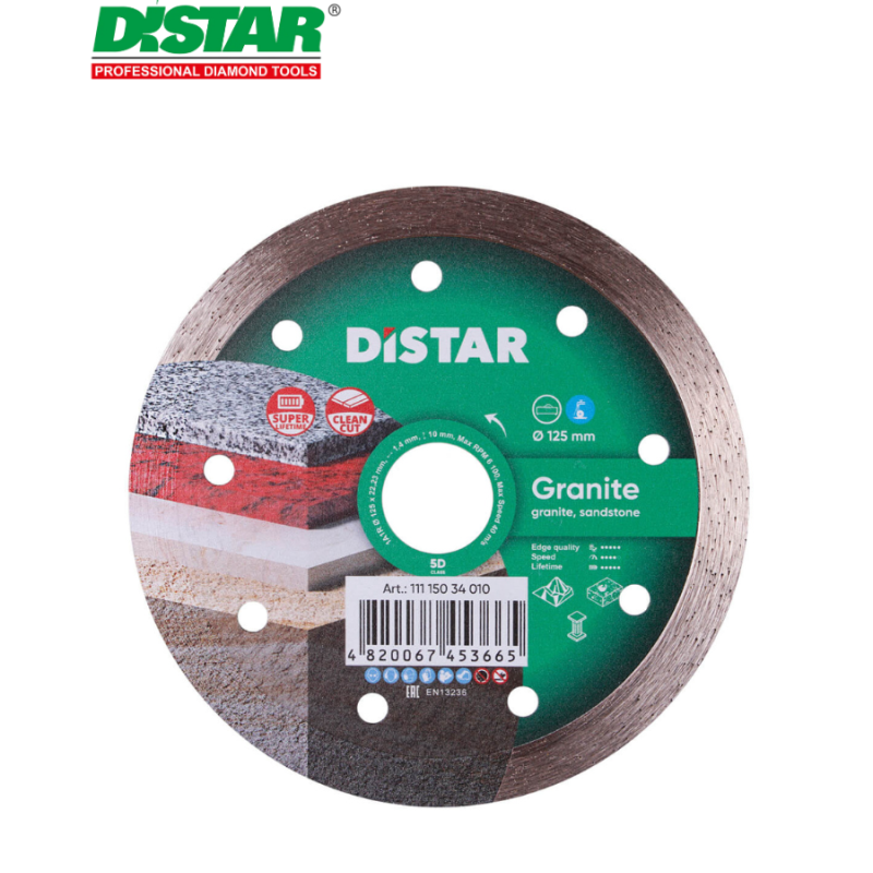 Ալմաստե կտրող սկավառակ 125 մմ DISTAR Granite 11115034010 Ալմաստե կտրող սկավառակ 125 մմ DISTAR Granite 11115034010