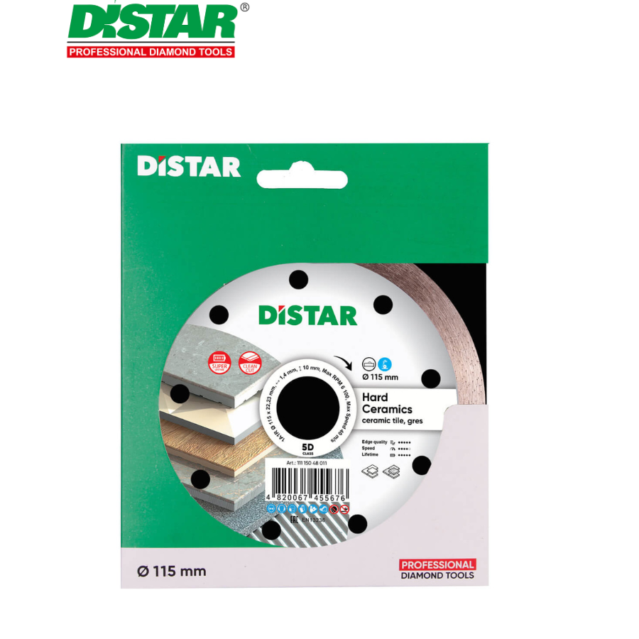 Ալմաստե կտրող սկավառակ 115 մմ Distar Hard Ceramics 11115048011