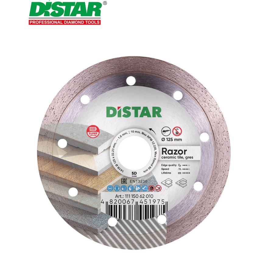 Ալմաստե կտրող սկավառակ 125 մմ Distar Razor 11115062010 Ալմաստե կտրող սկավառակ 125 մմ Distar Razor 11115062010