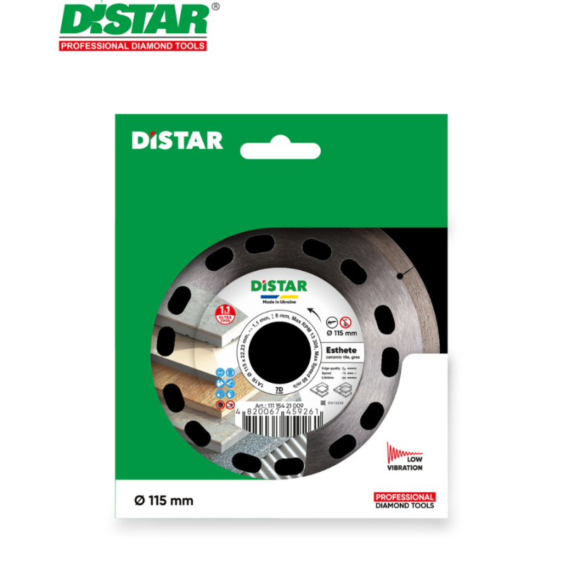 Ալմաստե կտրող սկավառակ 115 մմ DISTAR Esthete 11115421009 Ալմաստե կտրող սկավառակ 115 մմ DISTAR Esthete 11115421009