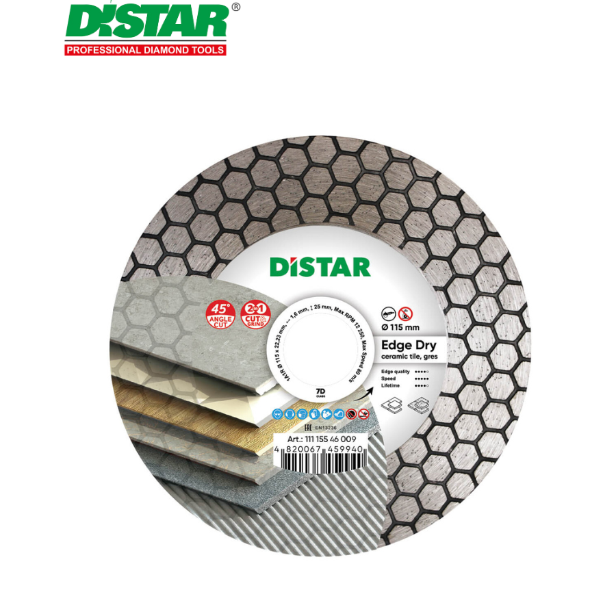 Ալմաստե կտրող սկավառակ 115 մմ Distar Edge Dry 11115546009