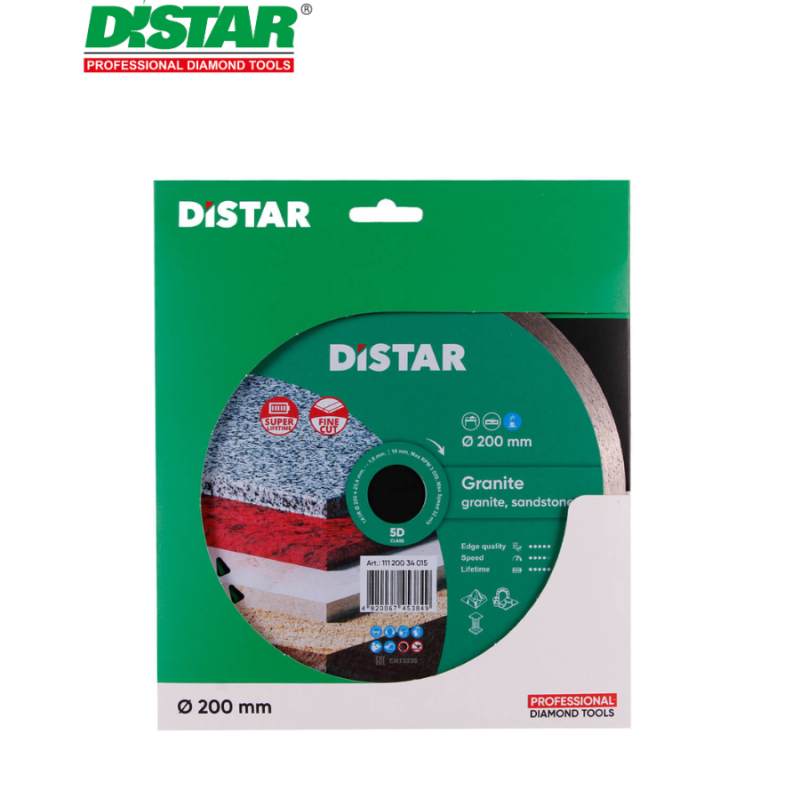 Սկավառակ ալմաստե գրանիտի 200 մմ Distar 11120034015 Սկավառակ ալմաստե գրանիտի 200 մմ Distar 11120034015