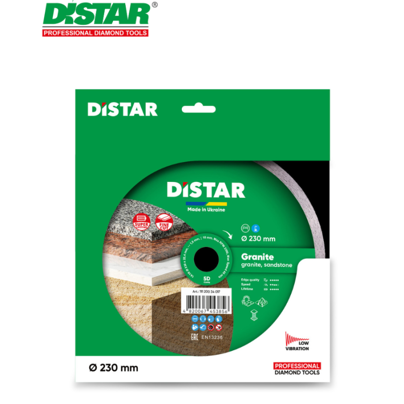 Սկավառակ ալմաստե գրանիտի 230 մմ Distar 11120034017 Սկավառակ ալմաստե գրանիտի 230 մմ Distar 11120034017