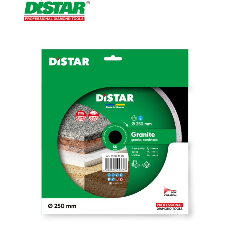 Սկավառակ ալմաստե գրանիտի 250 մմ Distar 11120034019 Սկավառակ ալմաստե գրանիտի 250 մմ Distar 11120034019