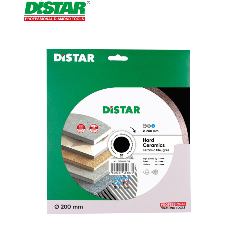 Ալմաստե կտրող սկավառակ 200 մմ Distar Hard ceramics 11120048015 Ալմաստե կտրող սկավառակ 200 մմ Distar Hard ceramics 11120048015