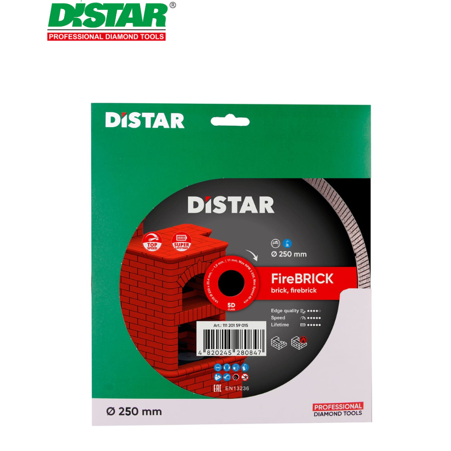 Ալմաստե կտրող սկավառակ 250 մմ Distar FireBrick 11120159015
