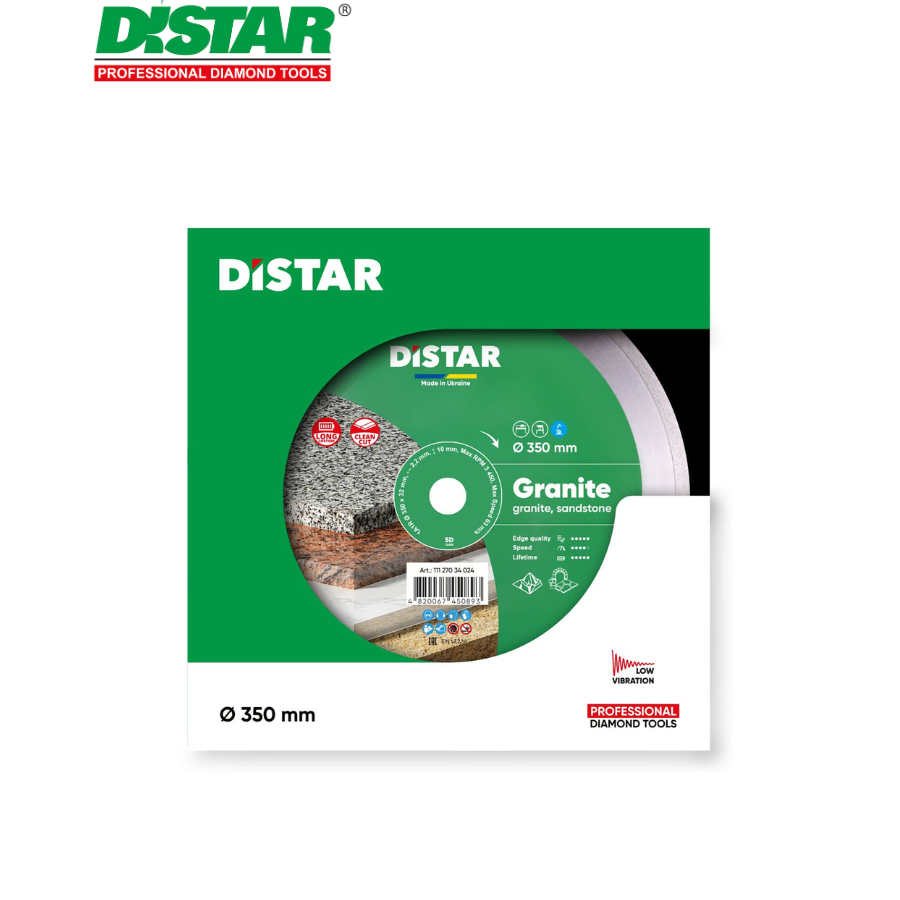Ալմաստե կտրող սկավառակ 350 մմ Distar Granite 11127034024 Ալմաստե կտրող սկավառակ 350 մմ Distar Granite 11127034024