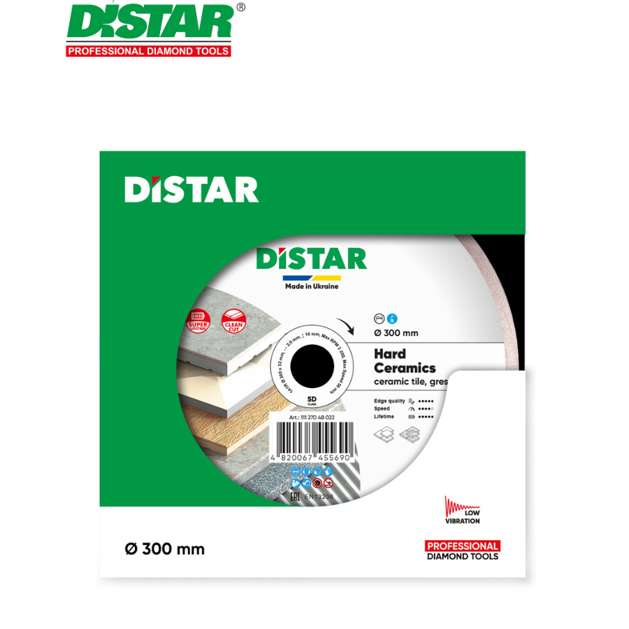 Ալմաստե կտրող սկավառակ 300 մմ Distar Hard Ceramics 11127048022