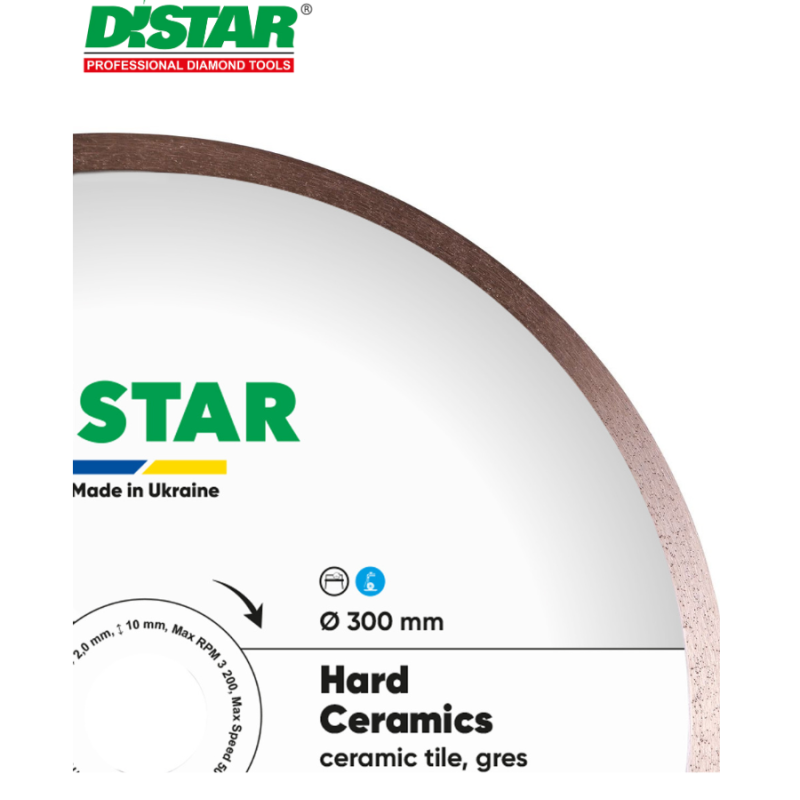 Ալմաստե կտրող սկավառակ 300 մմ Distar Hard Ceramics 11127048022 Ալմաստե կտրող սկավառակ 300 մմ Distar Hard Ceramics 11127048022